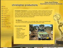 Tablet Screenshot of christopherproductions.org